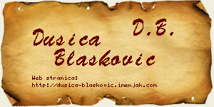 Dušica Blašković vizit kartica